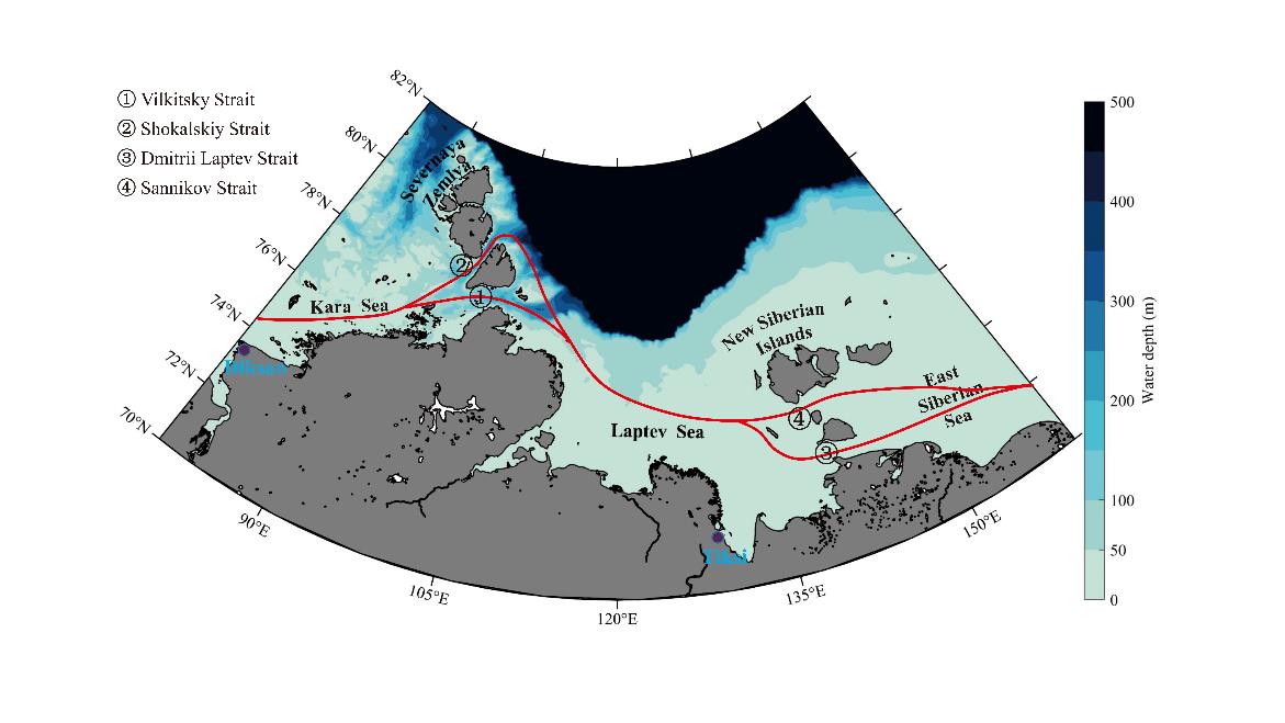 Northeast passage and surrounding water depth in the Arctic.jpg