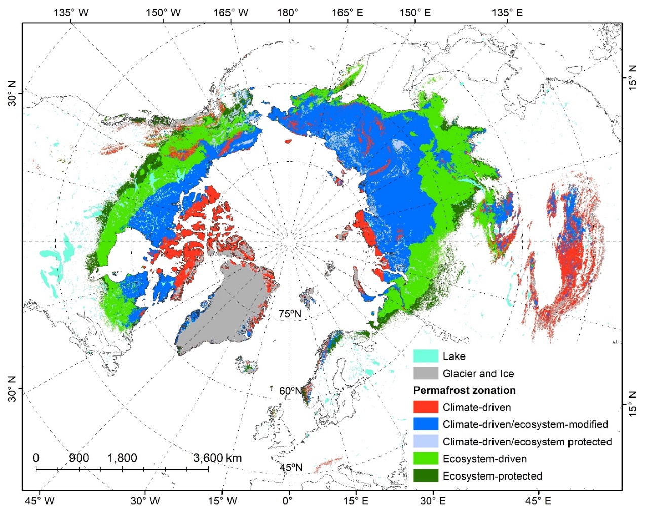 Biophysical permafrost zones in the Northern Hemisphere based on climate and ecosystem drivers.jpg